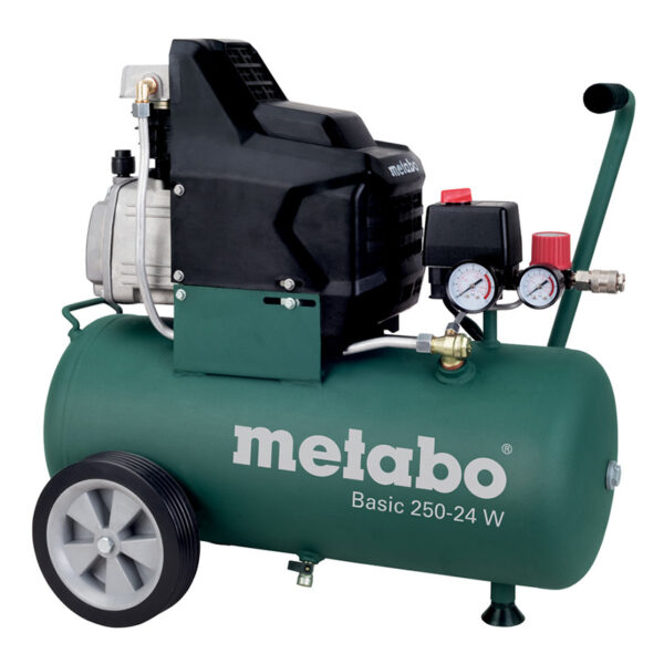 Metabo kompresszor, Basic 250-24W, 8bar olajos, 24 liter - Image 2