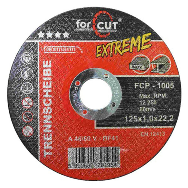 Flexmann For Cut Profi vágókorong extreme 125x1,0x22,2mm, BF41, fém-inox - Image 2