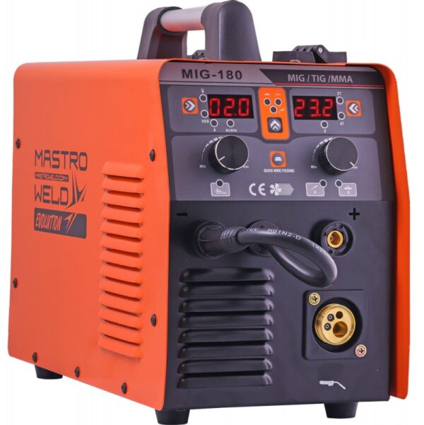 Mastroweld hegesztő inverter 180A, 230V, max 5kg dob, DC Lift (Evolution) MIG-180 LI